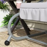 thumbnail of Outsunny balancín de jardín exterior de 3 plazas convertible en cama con toldo ajustable soportes y 2 almohadas carga 340 kg 200x120x164 cm gris