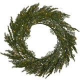 thumbnail of LED Tannenkranz Thuja Türkranz Weihnachtskranz beleuchtet D: 80cm für Außen