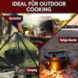 thumbnail of Gusskönig Set Dutch Oven 4,5 l ohne Füße 2in1 mit Deckelheber, Bürste und Untersetzer