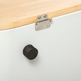 thumbnail of Boite à Pain avec Planche à Découper intégrée en Bambou et métal Blanc