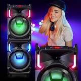 thumbnail of MEGA Enceinte Nomade 800W MS01XXL-N USB Bluetooth, Effets LED, Microphone SONO KARAOKE DJ, Portique LUMIERES pour Soirées