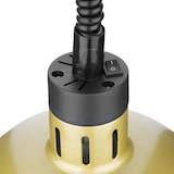 thumbnail of Buffalo ausziehbare runde Wärmelampe mit Gold-Finish