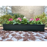 thumbnail of Blumenkasten Balkonkasten Pflanzkasten Anthrazit 80 oder 100cm mit Einleger Anthrazit