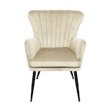 thumbnail of SVITA SANSA fauteuil woonkamer koordhoes leesstoel modern gestoffeerde stoel met armleuning loungestoel wit