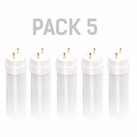 Pack x5 Tubo LEDECO T8 1200mm 1850lm 18W 4000K 25.000h cristal opal