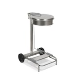 thumbnail of Stil Casa Sackhalter für Mülltrennung, Edelstahl, Pedalöffnung, 54,6 x 60 x h. 94 cm, Sackhaltergummi, 110 Liter, satiniert.