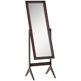 thumbnail of Standspiegel Ganzkörperspiegel 46x47x148cm verstellbarer Neigungswinkel pflegeleichter MDF Rahmen stabiler Stand für Flur Schlafzimmer Bad Kaffeebraun
