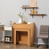 thumbnail of HOMCOM Tavolo Pieghevole da Pranzo in Truciolato e Acciaio 5 Persone