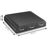 thumbnail of Dispenser für Kaffeekapseln 3 Schubfächer 34,2x32,7x6,9cm schwarz