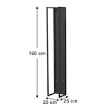 thumbnail of DanDiBo Kaminholzregal Innen Metall Schwarz Kaminholzständer 160 cm mit Rückwand an der Wand Hängend 96540 Holzkorb Kaminholzhalter Holzregal