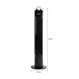 thumbnail of Ventilateur colonne OCEANIC - 45W - Hauteur 78 cm - 3 vitesses - Oscillant - Minuterie - Noir