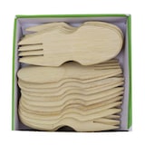 thumbnail of MONOUSO - Tenedor Spork Bambú Degustación 9cm en caja (20 Uds)