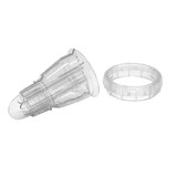 thumbnail of Schneider - Adapter Doppelt für Tüllen, transparent, 3-tlg., Polycarbonat