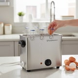 thumbnail of Professionele eierkoker – 6 eieren – roestvrij staal – snelle verwarming – Equipementpro