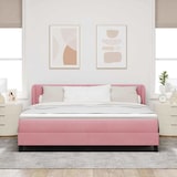 thumbnail of vidaXL Boxspringbett mit Kopfteil Rosa 180 x 200 cm Samt