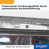 thumbnail of Exquisit Geschirrspüler GSP9614-030B weiss | Spülmaschine 60 cm | Aquastop | Maßgedecke: 14 | Restlaufzeiten Anzeige | Unterbaugerät