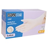thumbnail of HYGOSTAR Latex Hygienehandschuhe GRIP M