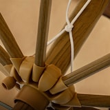 thumbnail of 4goodz Parasol met Volant en kantfranjes Ø264 cm - kantelbaar - Houtlook - kaki