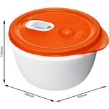 thumbnail of ROTHO magnetronschaal "Clever" 1,6 l wit/rood