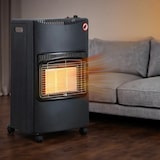 thumbnail of Stufa a Gas GPL 4,2 kW 3 Livelli Pannelli Infrarossi Accensione Piezoelettrica CE Sicurezza ODS Antiribaltamento Ruote Adatta fino 60m³ Bombole 15 kg