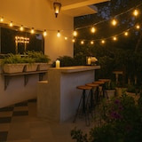 thumbnail of LED Party Garten Lichterkette 16 Glühbirnen transparent 4,5m für Außen Garten