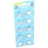 thumbnail of 10er Pack Knopfzelle AG6, LR921, LR69, V371, SR69, L912 F, L912F
