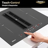thumbnail of CIARRA Placa de cocción con extractor ONE 59 cm Boost Touch Control con 4 placas 2-Flex Zone Función Stop & Go CBBEH594BBFF
