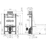 thumbnail of alcadrain WC Sanitärmodul AM118/850 Betätigung von oben oder vorne