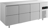 thumbnail of Gastro Edelstahl Kühltisch Umluftkühlung 6 Schubladen 1865x700x850mm -2/+8°C 474L