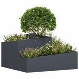 thumbnail of vidaXL Gartenblumentopf Anthrazit 80 x 80 x 50 cm Kaltgewalzter Stahl
