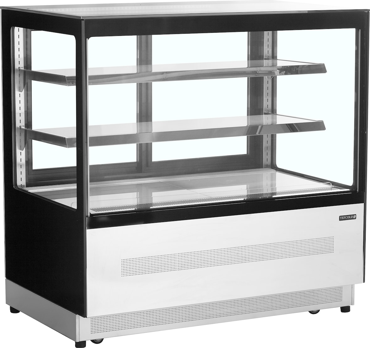 TEFCOLD Display-Backwarentheke LPD1200F/BLACK 377l Edelstahl / Glas