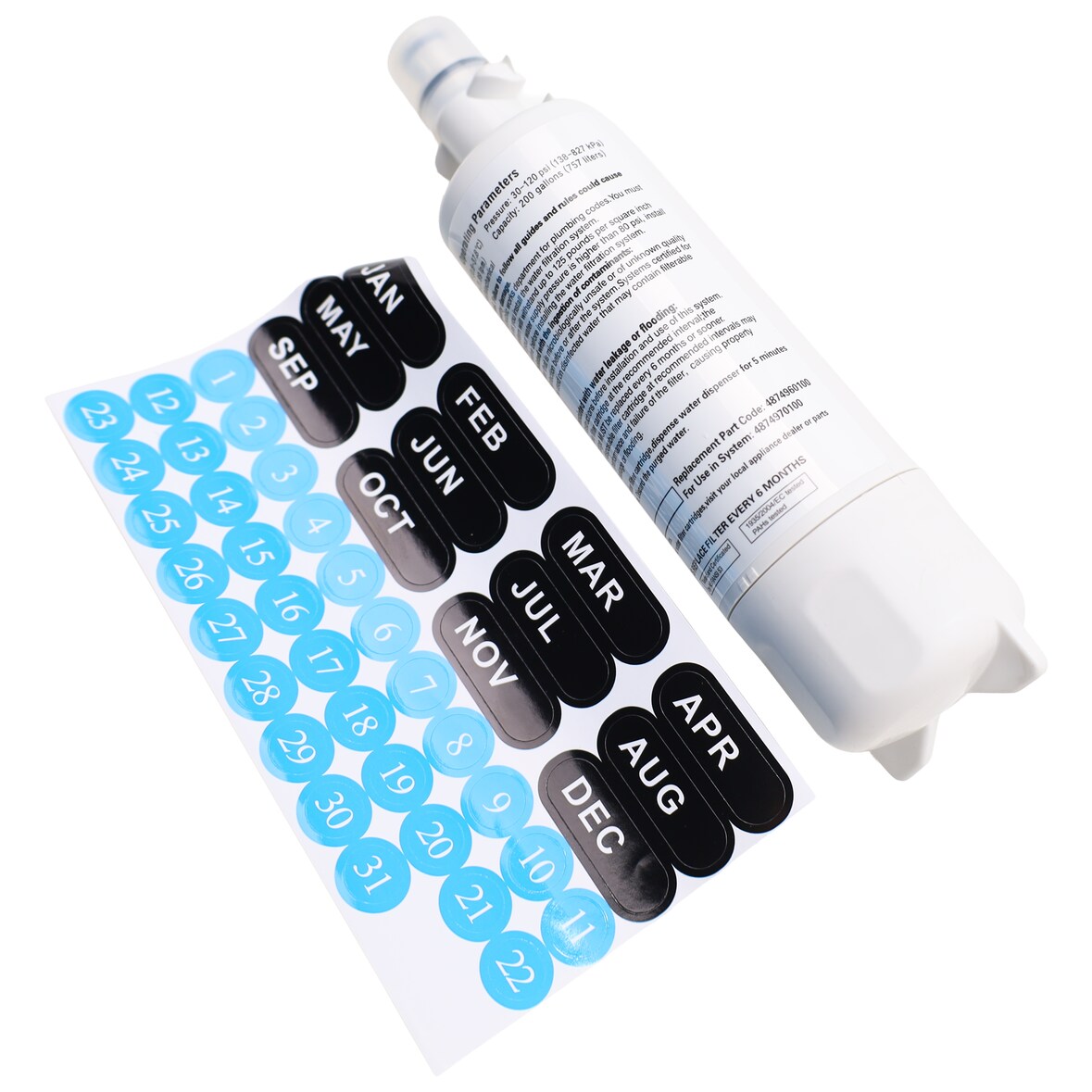 Wasserfilter beko 4874960100 intern für Kühlschrank Gefrierschrank SideBySide