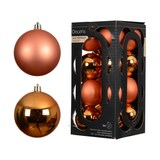 thumbnail of 16 Weihnachtskugeln Kunststoff 4cm klein & bruchsicher Christbaumkugeln Weihnachtsbaumkugeln Christbaumschmuck Weihnachtsbaumschmuck Uni Warmorange