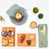 thumbnail of 6er Set: Frühstücksbrettchen Holz 22x15 Kleine Schneidebretter Brotzeitbretter
