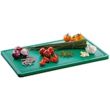 thumbnail of Snijplank Pro Gr-R hard polyethyleen groen | Met sapgoot | 530x325x24(h)mm