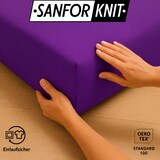 thumbnail of EXKLUSIV HEIMTEXTIL Jersey Spannbettlaken 90 x 200 cm Lila 100% Baumwolle Öko - Tex Zertifiziert Bed-Sheet Bettlaken Spannbetttuch