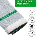 thumbnail of Benetton - Toalha de Mãos 50x90cm 100% Algodão Cinza com Listras Neutral
