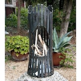 thumbnail of DanDiBo Feuersäule Garten Albero Feuerkorb Feuerschale 60 cm Metall Feuerstelle Säule