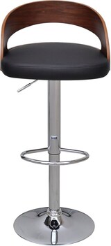 thumbnail of Helloshop26 - Set aus zwei Designer-Barhockern Sitzfläche gebogenes Holzgestell höhenverstellbar 1202067