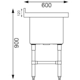 thumbnail of Vogue Diepe Wastafel 77cm Lang