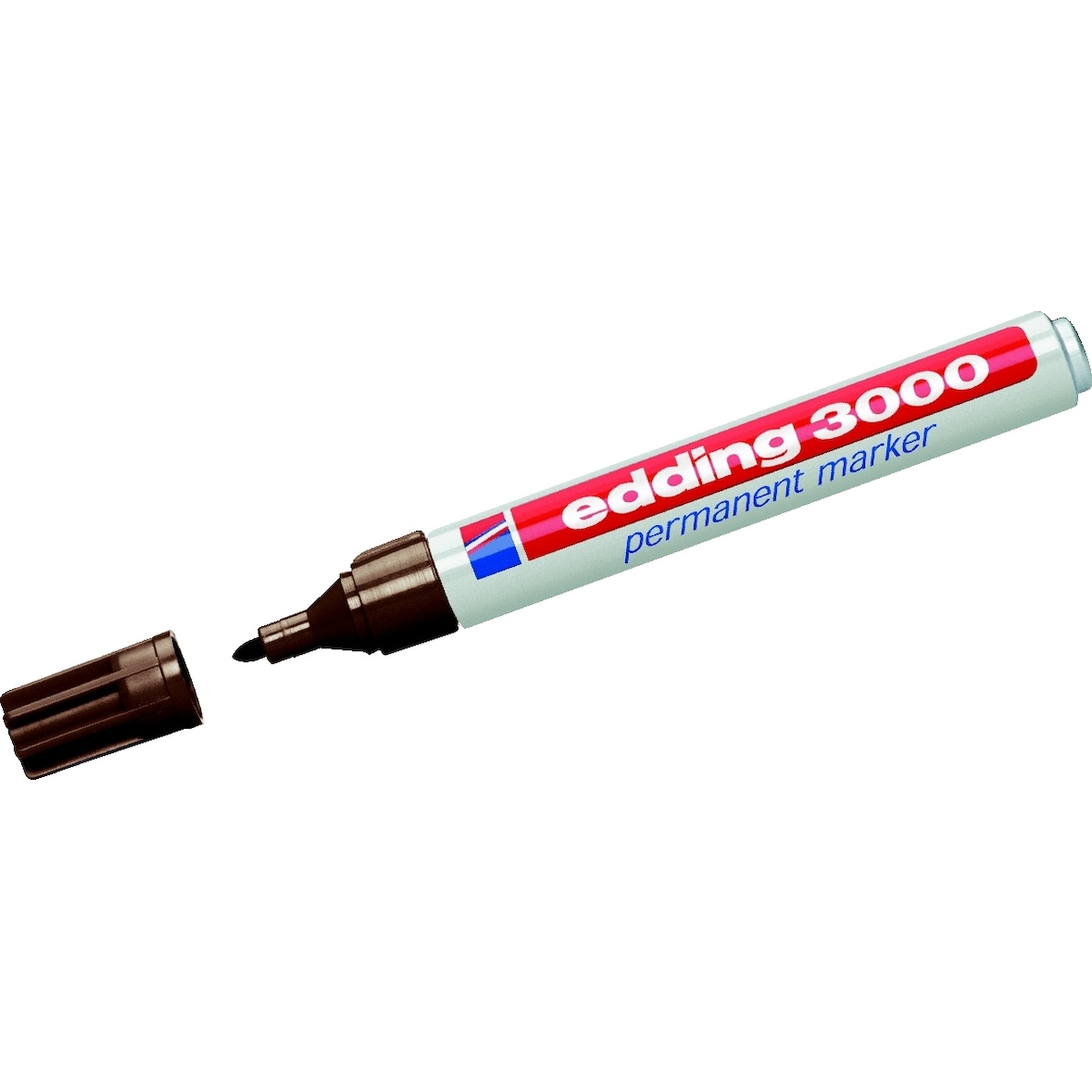 Permanentmarker edding 3000 dunkelbraun Packung mit 10 Stück