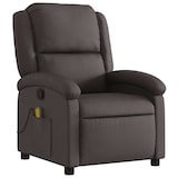 thumbnail of vidaXL Massagesessel Dunkelbraun Echtleder