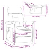 thumbnail of vidaXL Massagesessel mit Kissen Braun 70.5 x 96.5 x 95 cm Kunstleder