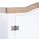 thumbnail of vidaXL Kleiderschrank Mexiko-Stil Kiefernholz 2 Türen Weiß