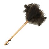 thumbnail of Plumeau en véritable plumes d'autruche avec manche en métal - mbF