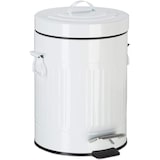 thumbnail of Helloshop26 - Lixeira de pedal vintage em metal para cozinha ou banheiro 5 litros branca 13_0002319_2