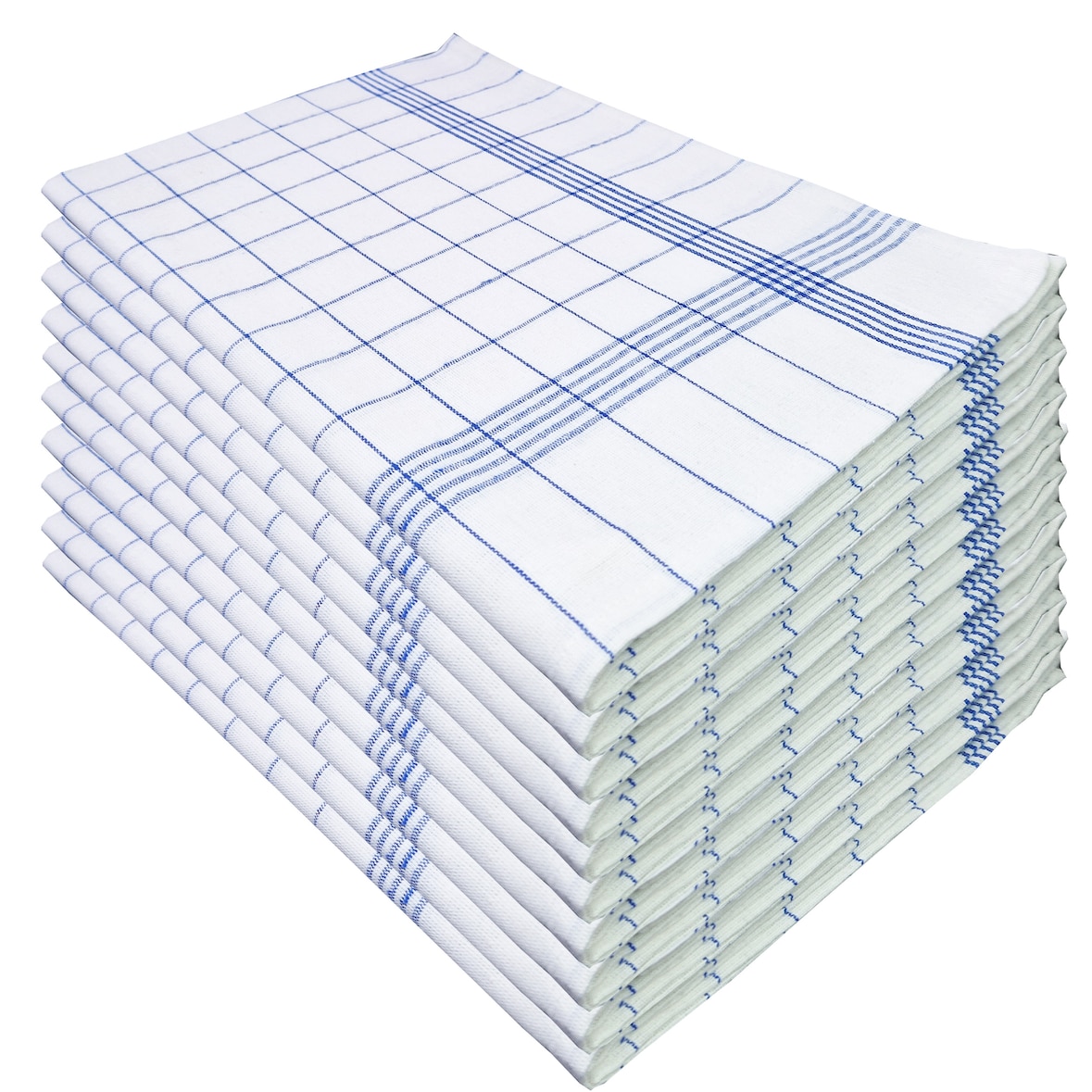 Blau Geschirrtücher, 10er Pack,  50x70cm, 100% Baumwolle