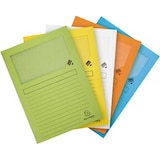 thumbnail of EXACOMPTA Paquet de 25 pochettes coins en carte 120g avec fenêtre, assortis pastel