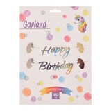 thumbnail of Happy Birthday Girlande 160cm Banner Einhorn Motiv Deko Kindergeburtstag Geburtstag Silber Irisierend