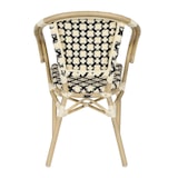 thumbnail of Fauteuil de terrasse bistrot parisien en aluminium et rotin noir